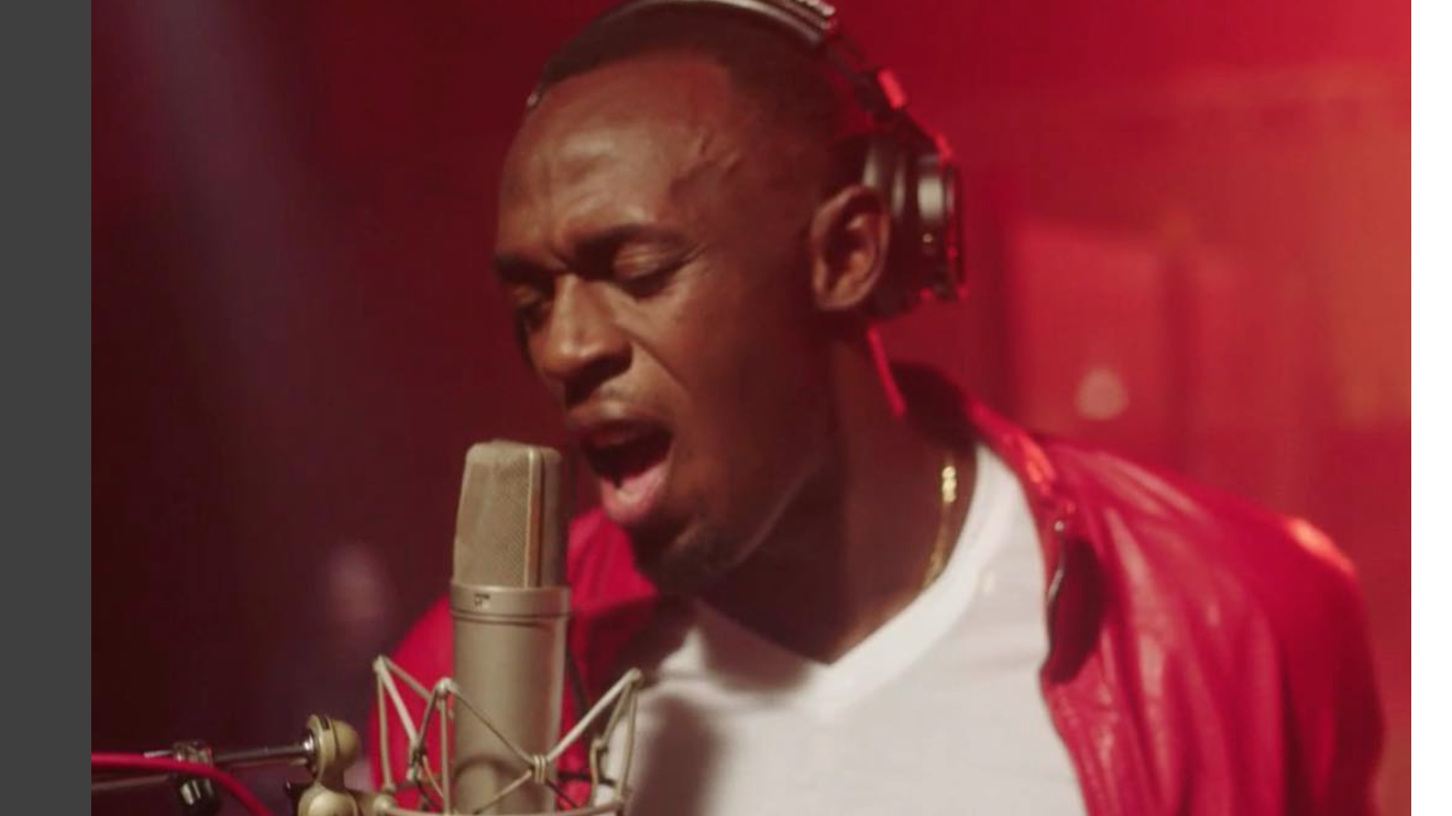 Usain Bolt, el mejor velocista del mundo ahora es cantante