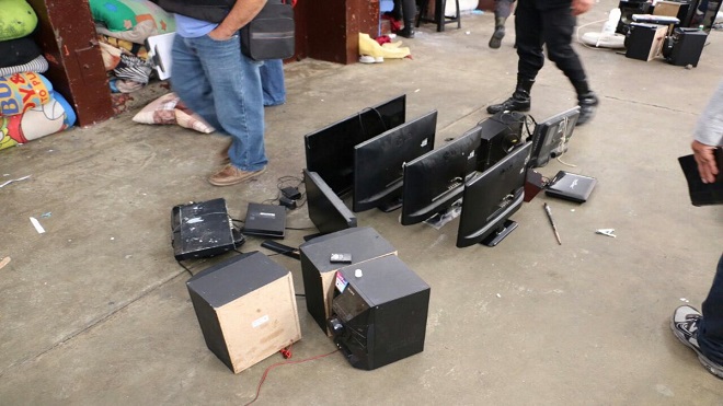 [GALERÍA] Insólito 86 plasmas son localizadas en sector de pandilleros