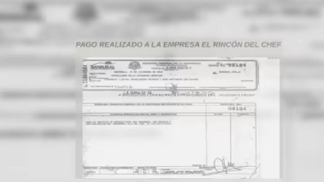 Factura del desayuno que tiene al hermano e hijo del Presidente ante la justicia