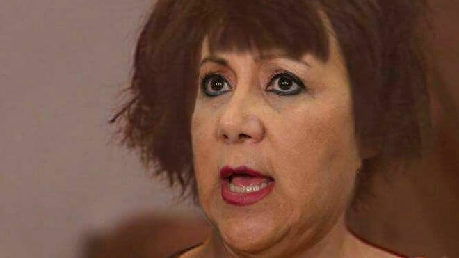 Doña Blanca Stalling diciendo "para que le digo que no CICIG" en Las Inolvidables.