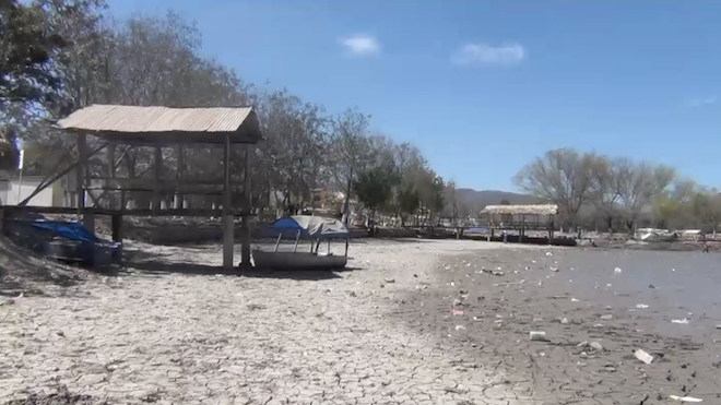 Secan laguna de Zaculeu a propósito en Huehuetenango