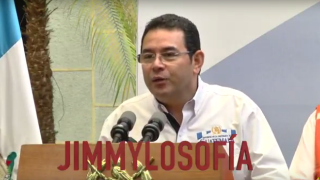 Jimmy nos presenta sus enunciados principales de la nueva corriende de pensamiento político, conocido como la Jimmylosofia.