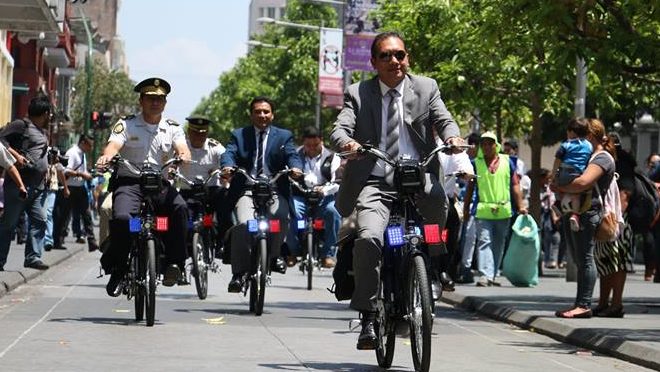 Realizarán patrullajes en bicicleta para proteger el Centro Histórico