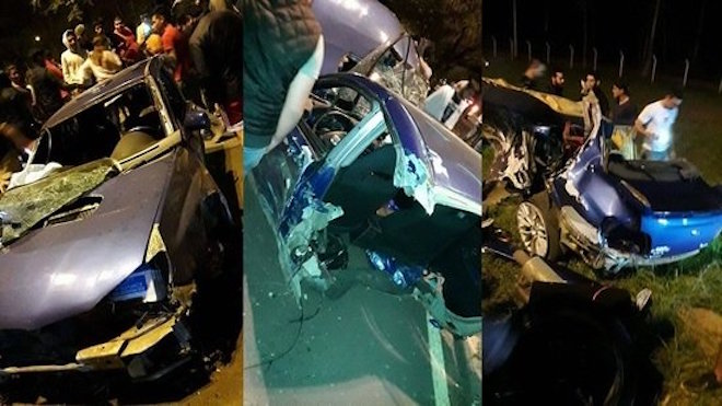 Carro se parte en dos tras terrible accidente y lo que hallan los dejó sin palabras [VIDEO]