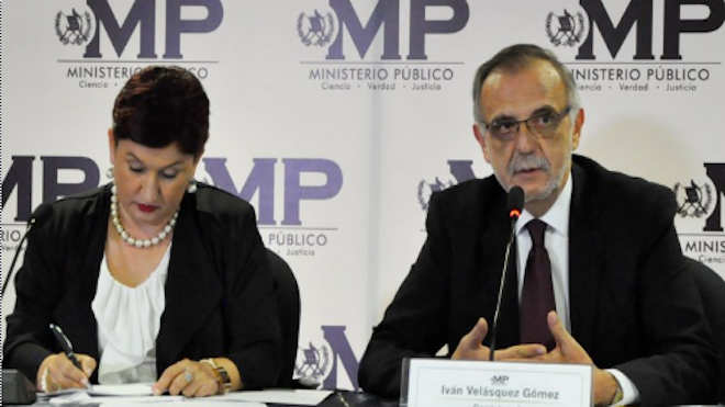 cicig y mp Thelma e Iván Velásquez