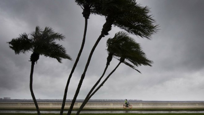 Irma ha llegado a la Florida y sus efectos ya se han dejado mostrar. Muchos lugares están bajo alerta roja. Foto AFP