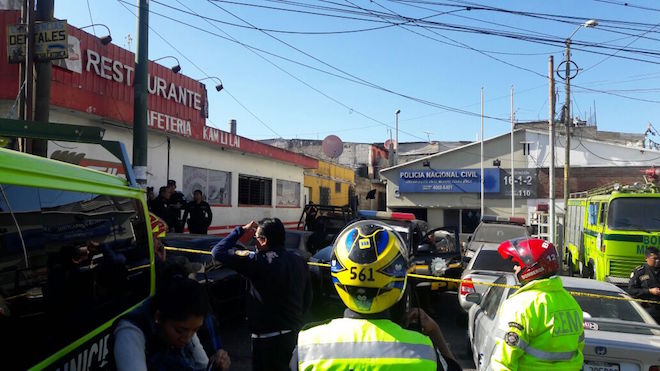 #URGENTE Lanzan explosivo a estación de la PNC en El Milagro
