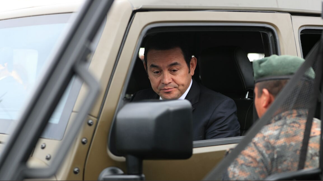 VIDEO: Vea cómo Jimmy Morales minimiza al Procurador de los Derechos Humanos