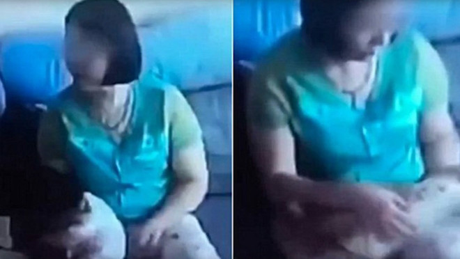Captan a una niñera sacudiendo violentamente a una recién nacida