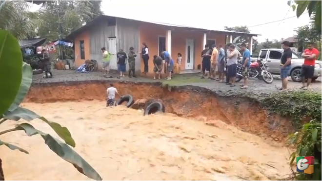 Inundaciones causan daños en Izabal