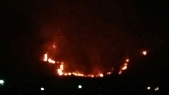 Incendio forestal en Palín, Escuintla