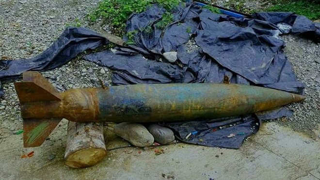 Localizan bomba utilizada en el Conflicto Armado en Quiché
