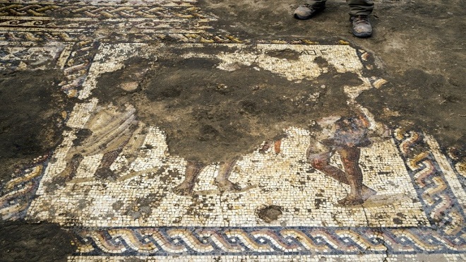 Hallan en Israel un mosaico de la época romana