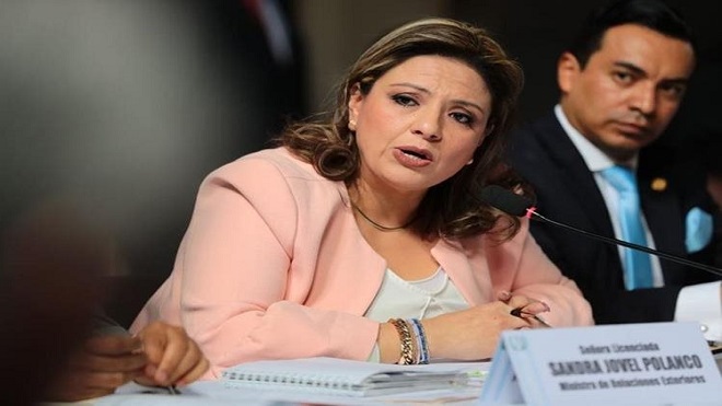 Canciller Sandra Jovel
