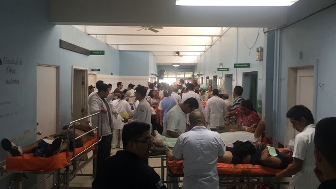 Hospital Roosevelt y San Juan de Dios en Alerta Anaranjada por accidente de tránsito