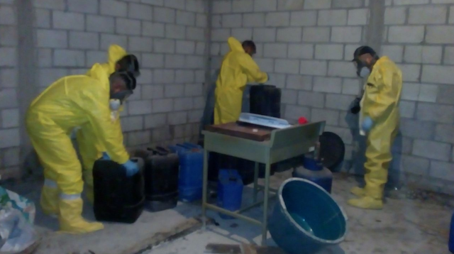Agentes antinarcóticos desmantelan narcolaboratorio en Zacapa