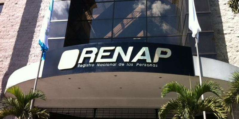 Fachada del RENAP
