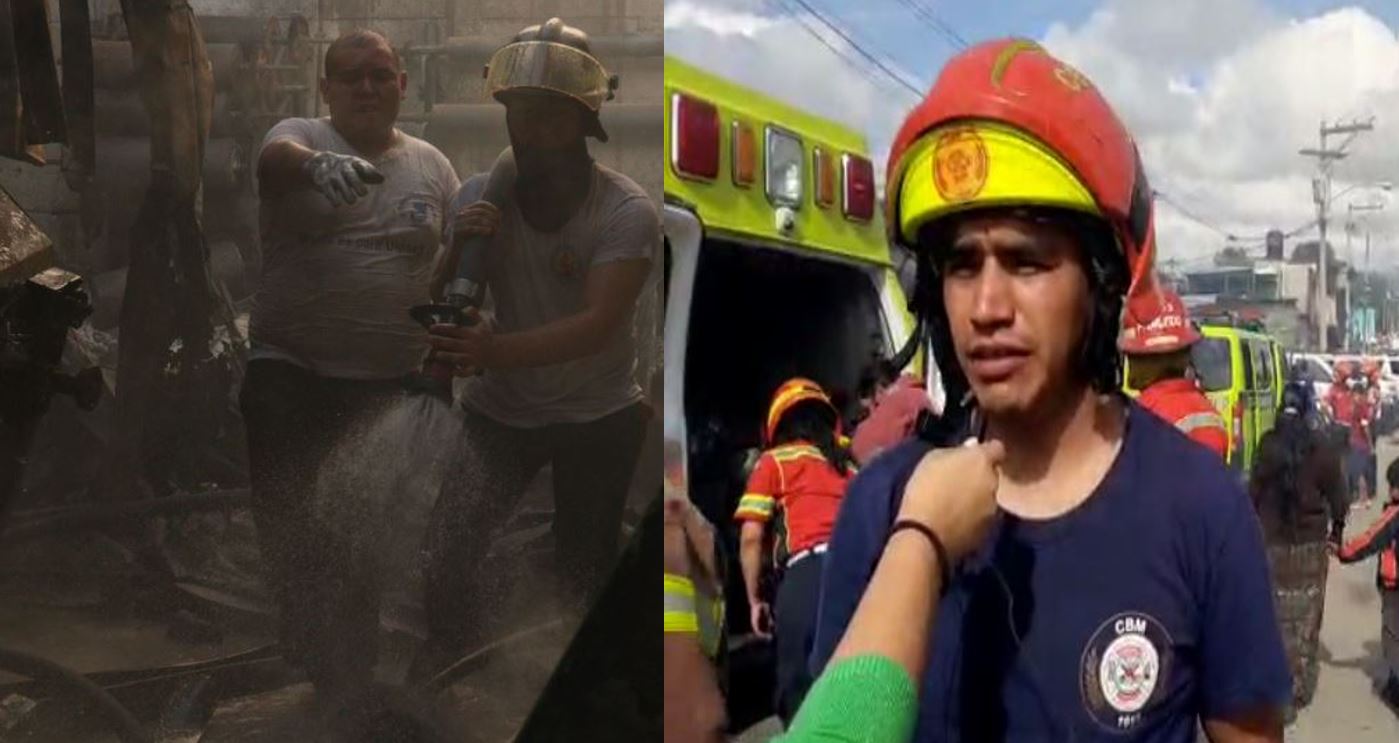 Esta es la historia de dos de los bomberos que atendieron incendios en Mixco y en recicladora