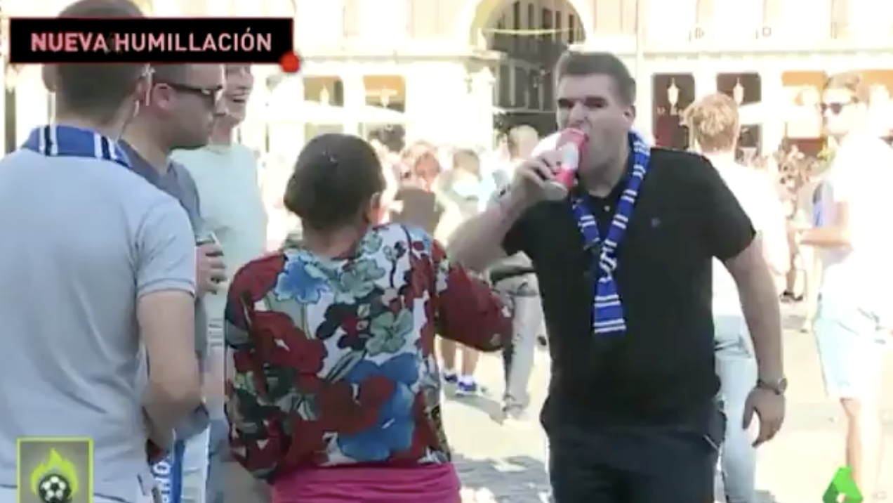 Uno de los aficionados que humillaron a varias mendigas en Madrid es policía en Bélgica