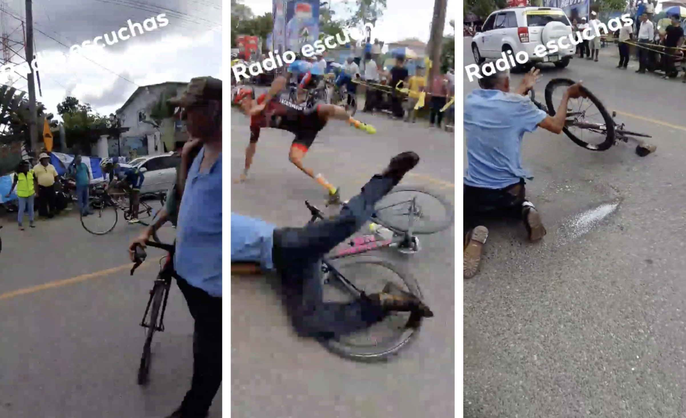 Vuelta 59 | Luis de la Roca del Team Australian Sacatepéquez sufre aparatosa caída en Río Dulce