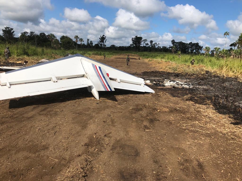 Hallan jet incinerado en el Parque Nacional Laguna del Tigre