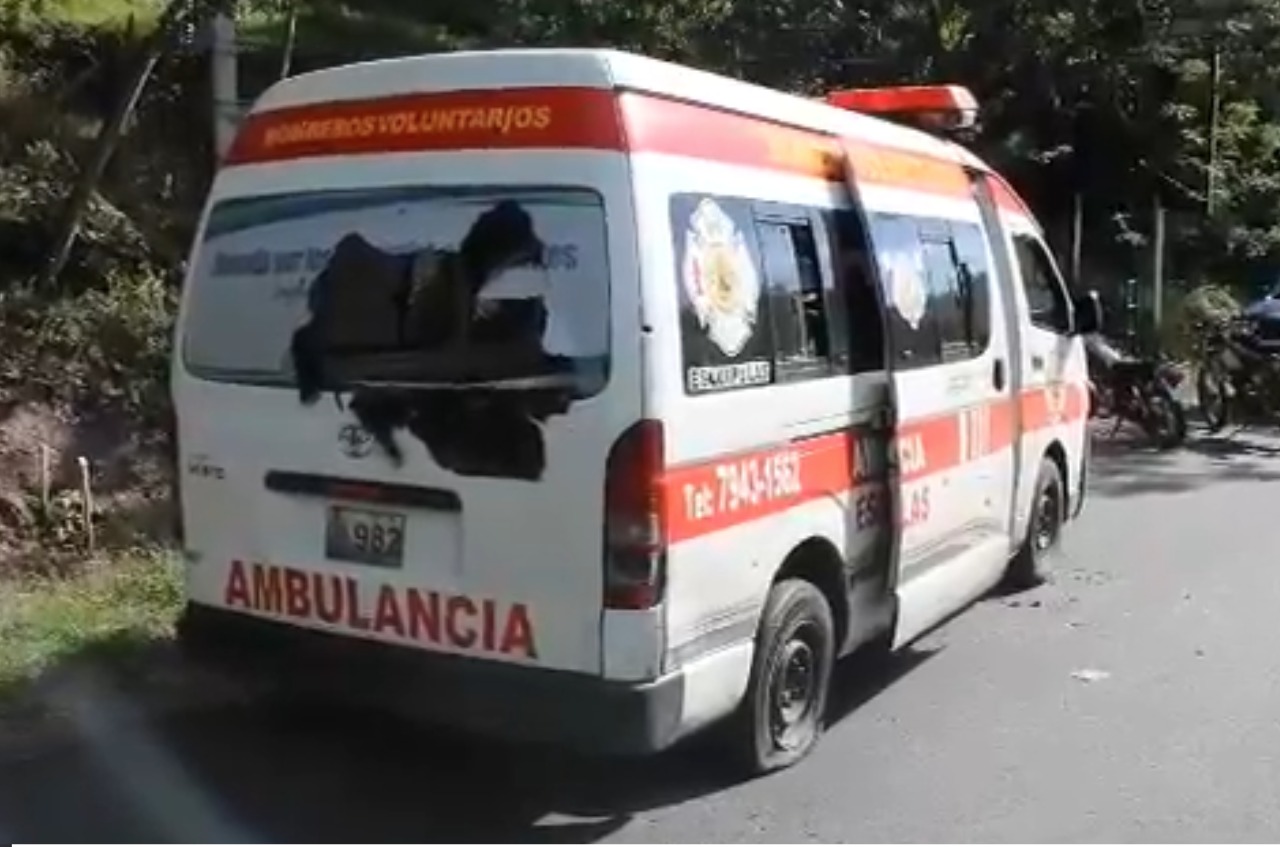 Vídeo: Así quedó ambulancia baleada en Esquipulas