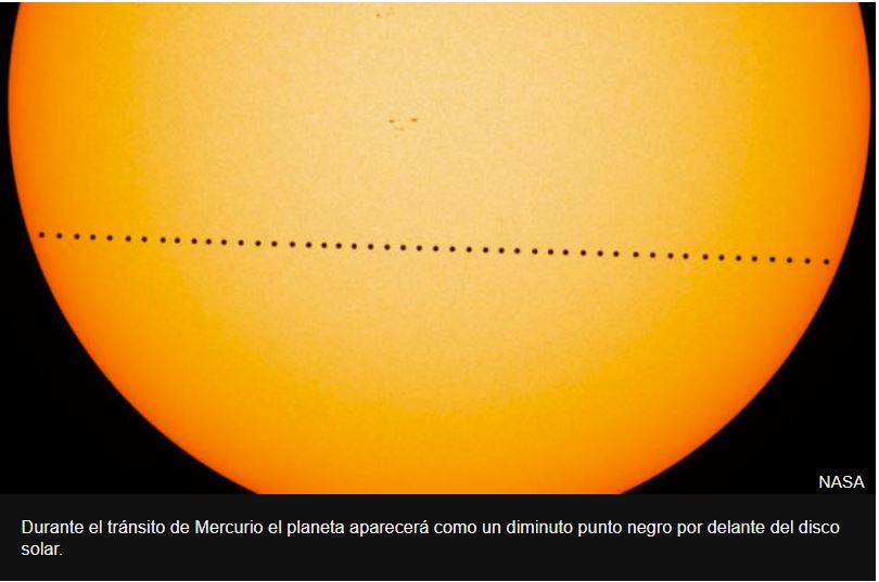 Cuándo y dónde se podrá ver el tránsito de Mercurio el 11 de noviembre (que no volverá a ocurrir hasta 2032)