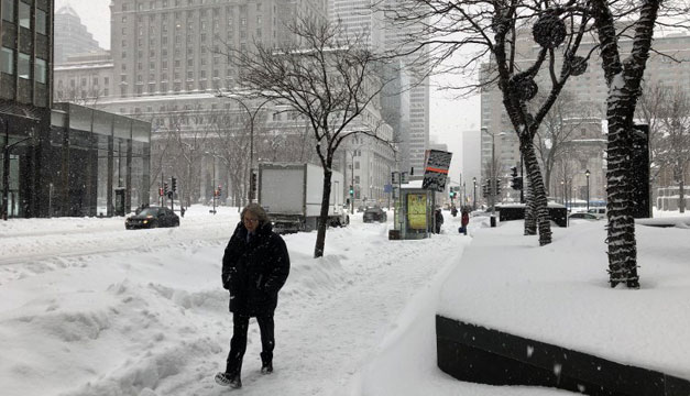 Tormenta histórica de nieve se registra en Canadá
