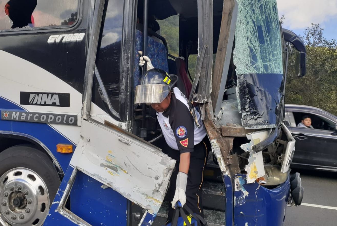 Accidente en Ruta Interamericana causa alarma entre los pasajeros