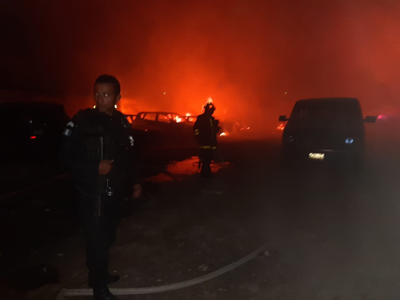 Predio arde por incendio en Quetzaltenango