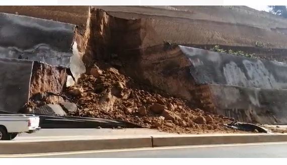 Libramiento de Chimaltenango nuevamente registra derrumbes