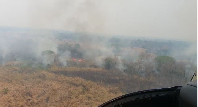 Incendio forestal en Petén habría sido provocado en México y se extendió