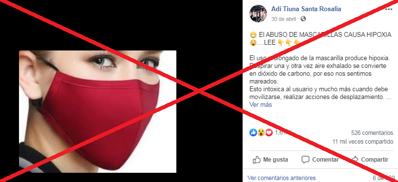 Verificamos por usted: ¿Usar mascarilla para evitar el coronavirus provoca falta de oxígeno?