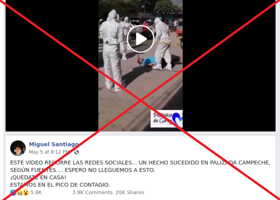 Verificamos por usted: El simulacro de emergencia por coronavirus en un poblado de Colombia cuyo video se hizo viral
