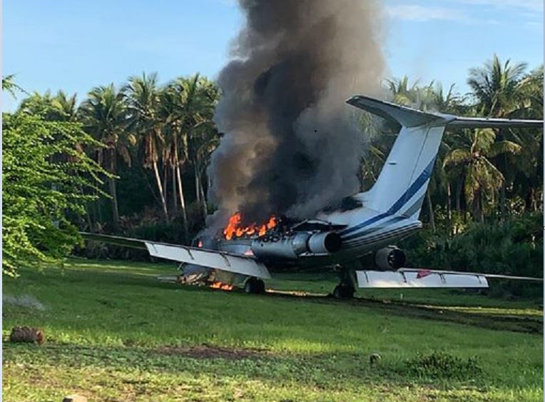 Hallan avioneta con posible ilícito incendiada en Retalhuleu