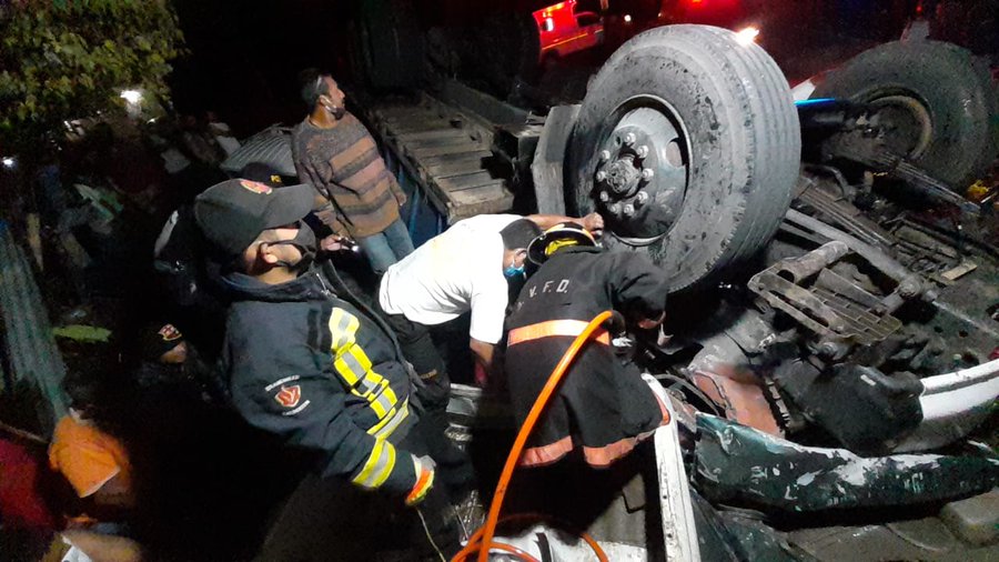 Accidente de camión deja dos muertos y dos heridos en Alta Verapaz