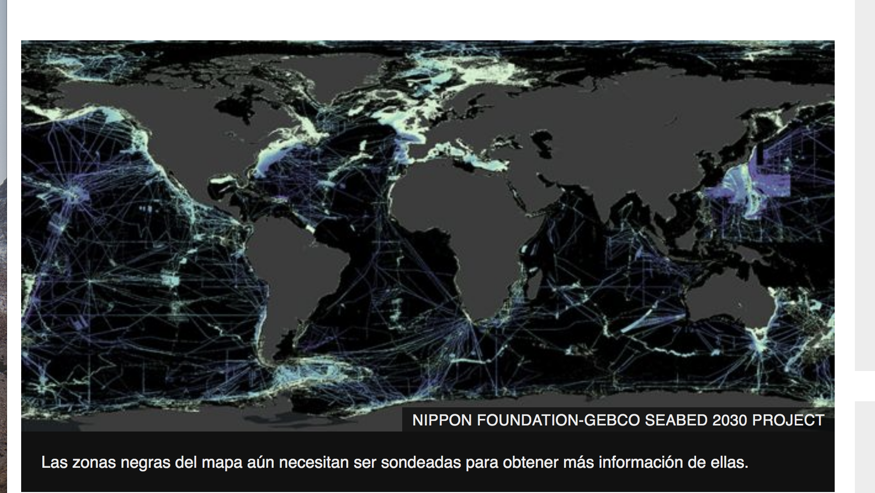 Qué muestra el ambicioso e inmenso mapa del fondo marino con el que esperan conocer las profundidades de nuestro planeta