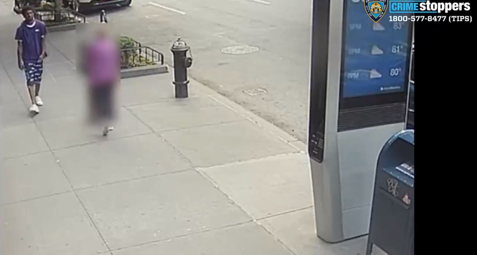 VIDEO: Despiadado empujón a una anciana en Manhattan