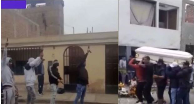 Entre música y balazos despiden a delincuente pese a restricción del coronavirus en Perú