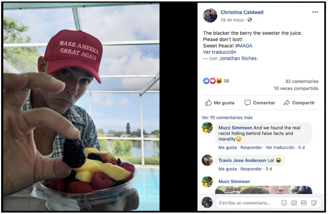 Verificamos por usted: ¿Hombre con gorra de Donald Trump es el policía acusado de matar a George Floyd?