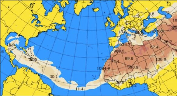 ¿Cuándo llegará a Guatemala la nube del polvo del Sahara?