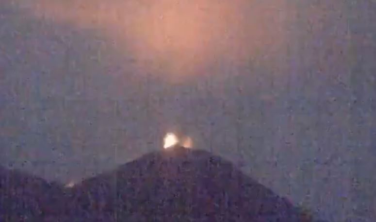 Así fue documentada la actividad del volcán de Pacaya en las últimas horas
