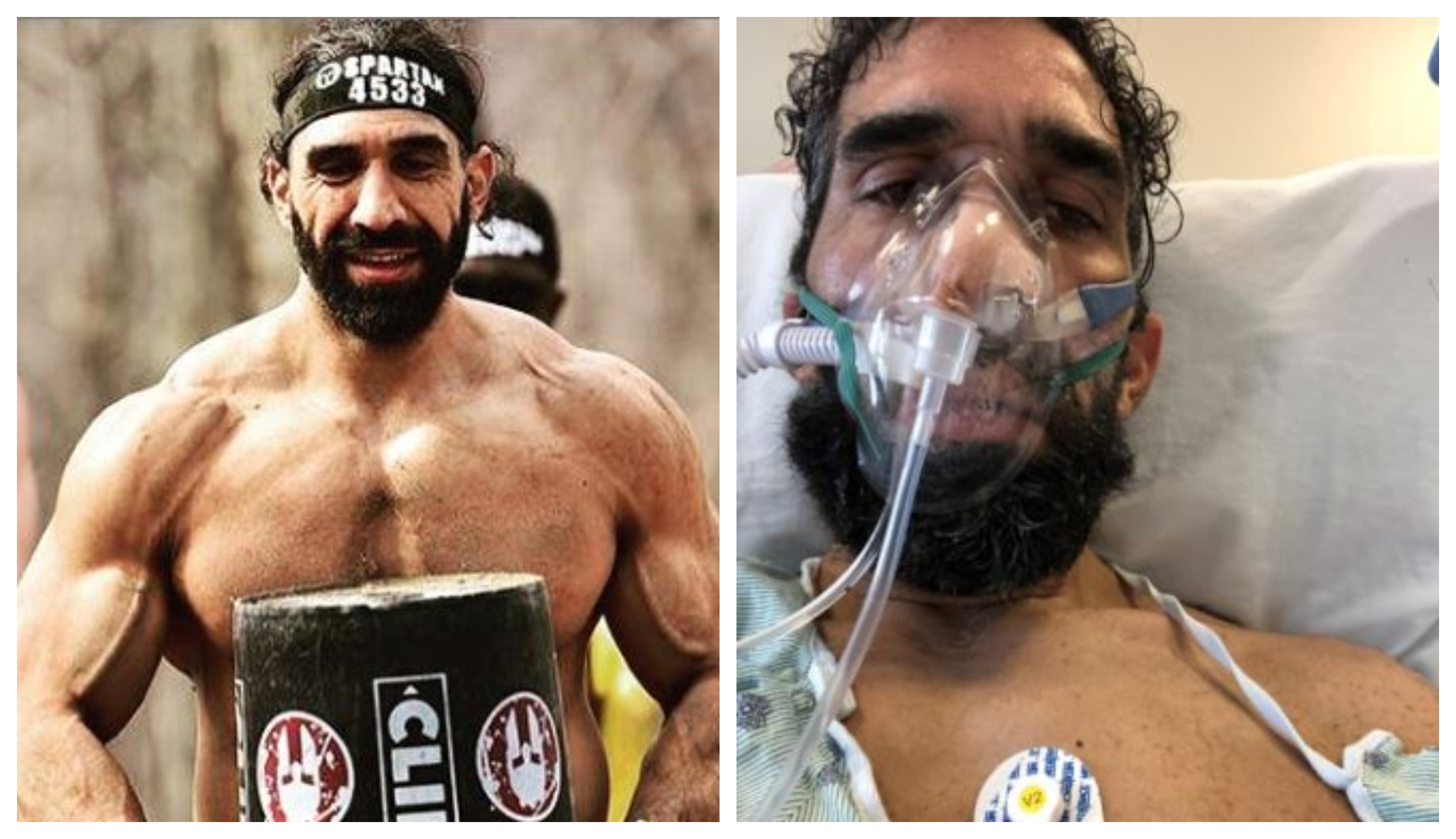 “No es broma”: Este es el antes y después del atleta que perdió casi 60 libras a causa del coronavirus