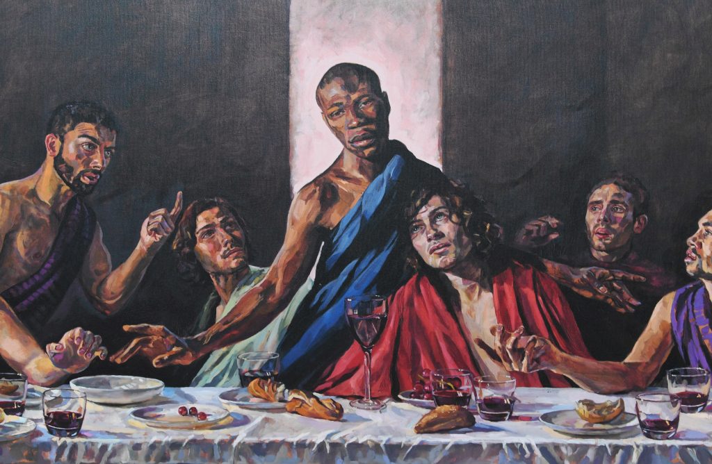 Galería: El Cristo afroamericano de la última cena en homenaje al Black Lives Matter