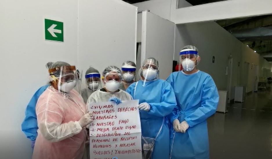 Video: enfermeras se quejan de falta de equipo y medicamentos para atender a pacientes con coronavirus en el Parque de la Industria