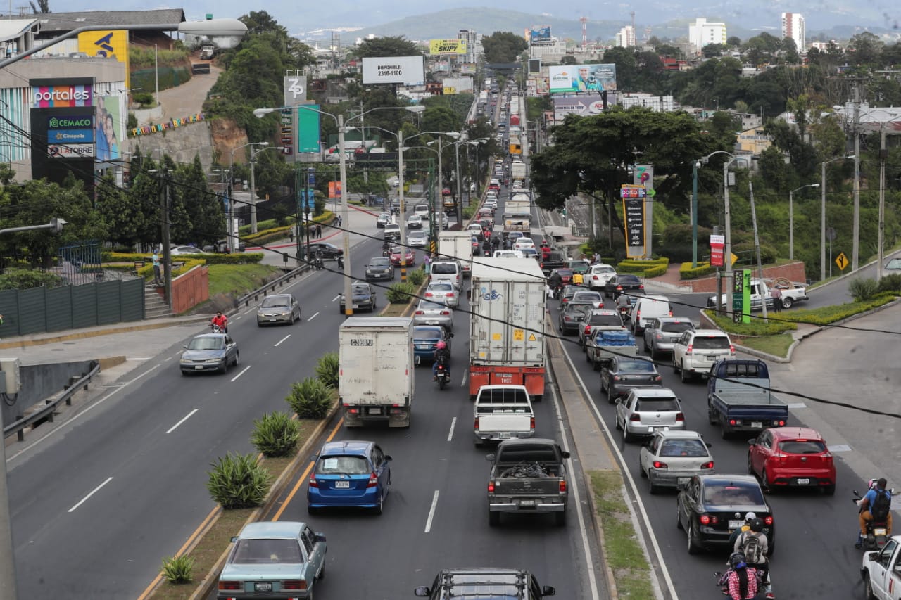 Así luce el tránsito en la capital este 18 de julio a pocas horas de que comience el toque de queda