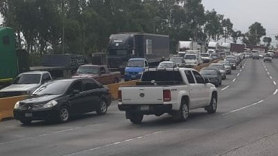 Tome nota: reportan varias complicaciones de tránsito en Villa Nueva