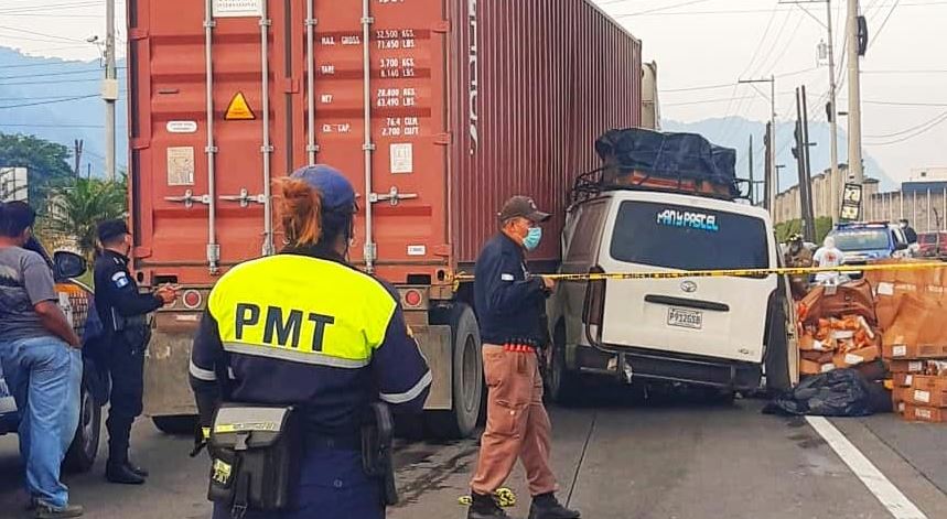 Piloto de panel muere en accidente de tránsito en km 36.8 ruta al Pacífico