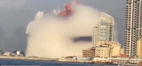 Explosión en el área del puerto de Beirut, El Líbano, deja 50 muertos y 2 mil 700 heridos