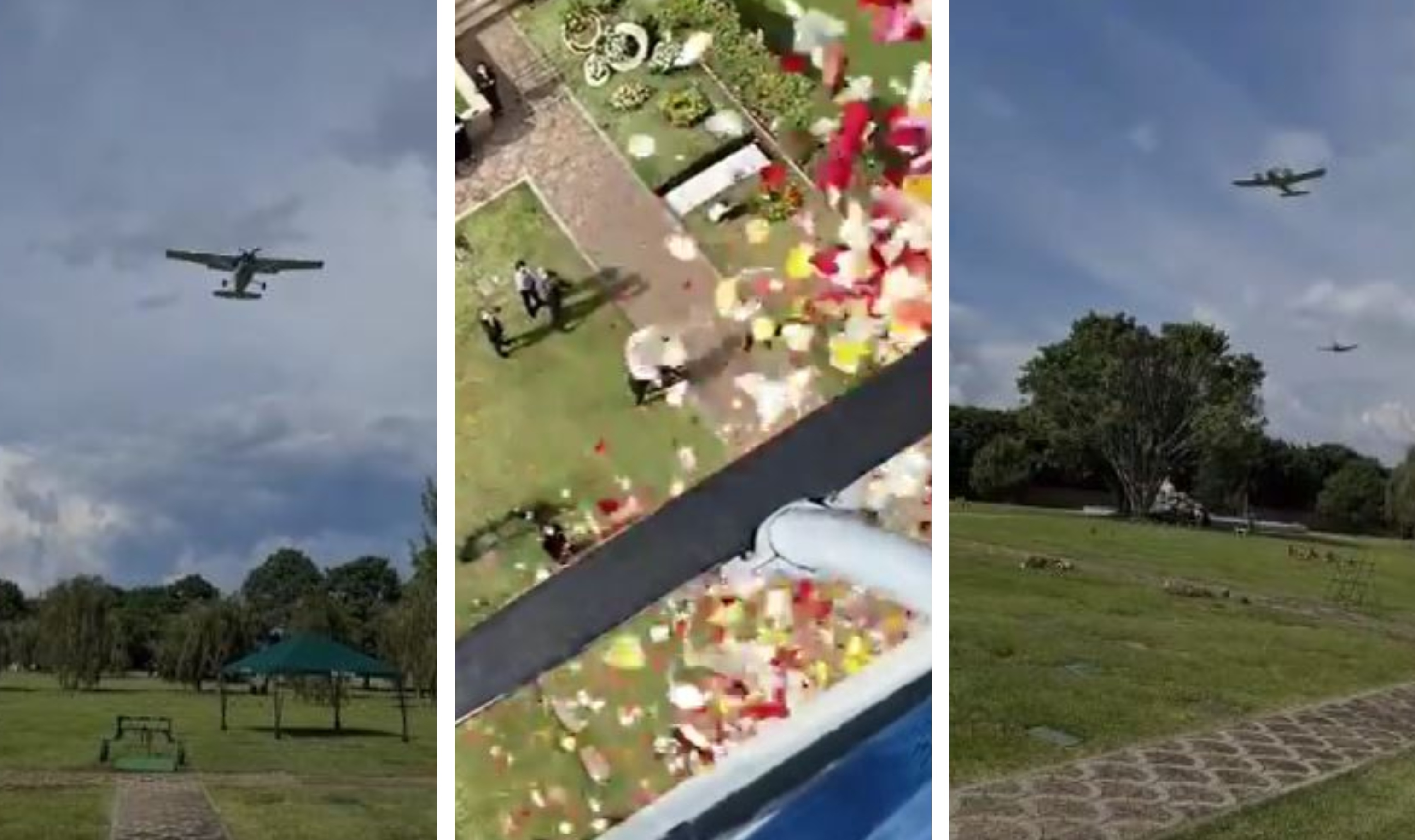 “Con mucho cariño y afecto”: Aviones y helicóptero para despedir al piloto aviador Sergio Sánchez